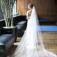 Charming Lace Long With Applique Wedding Bridal Veil V14 - Ombreprom